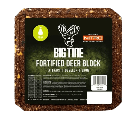 BIG TINE FORTIFIED DEER BLOCK PEAR