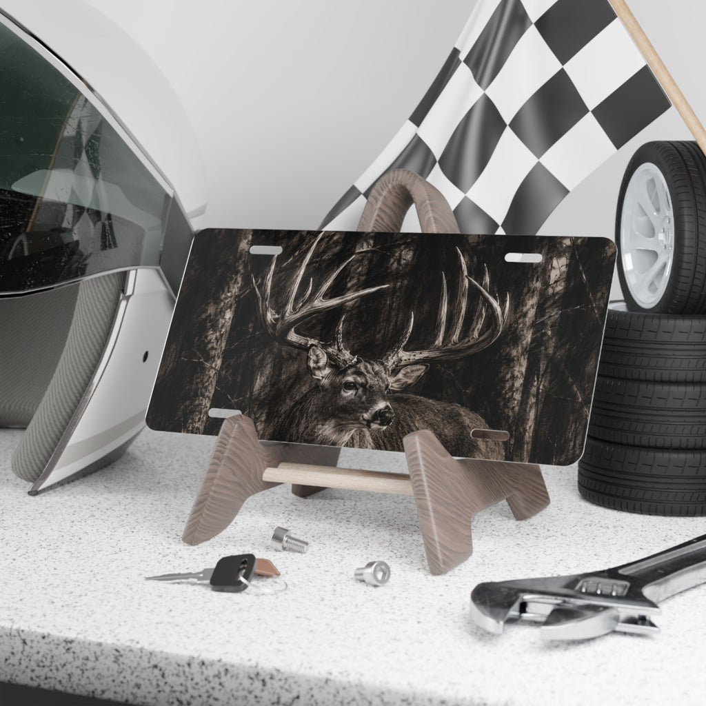 Charcoal Buck | Aluminum License Plate