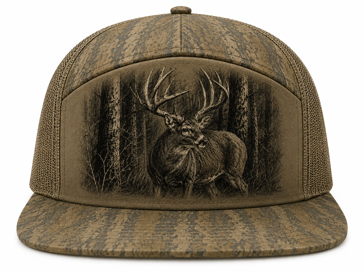 Charcoal Buck Camo Hat