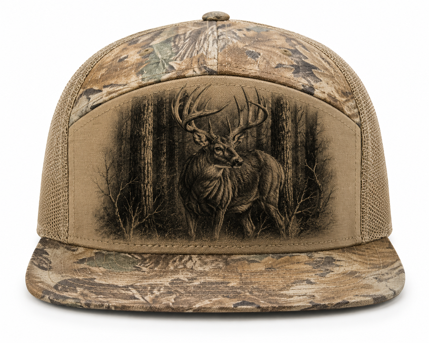 Charcoal Buck Camo Hat