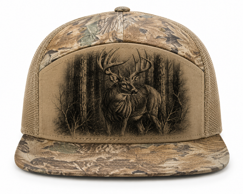 Charcoal Buck Camo Hat