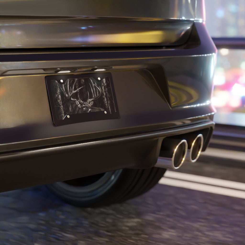 Charcoal Buck | Aluminum License Plate