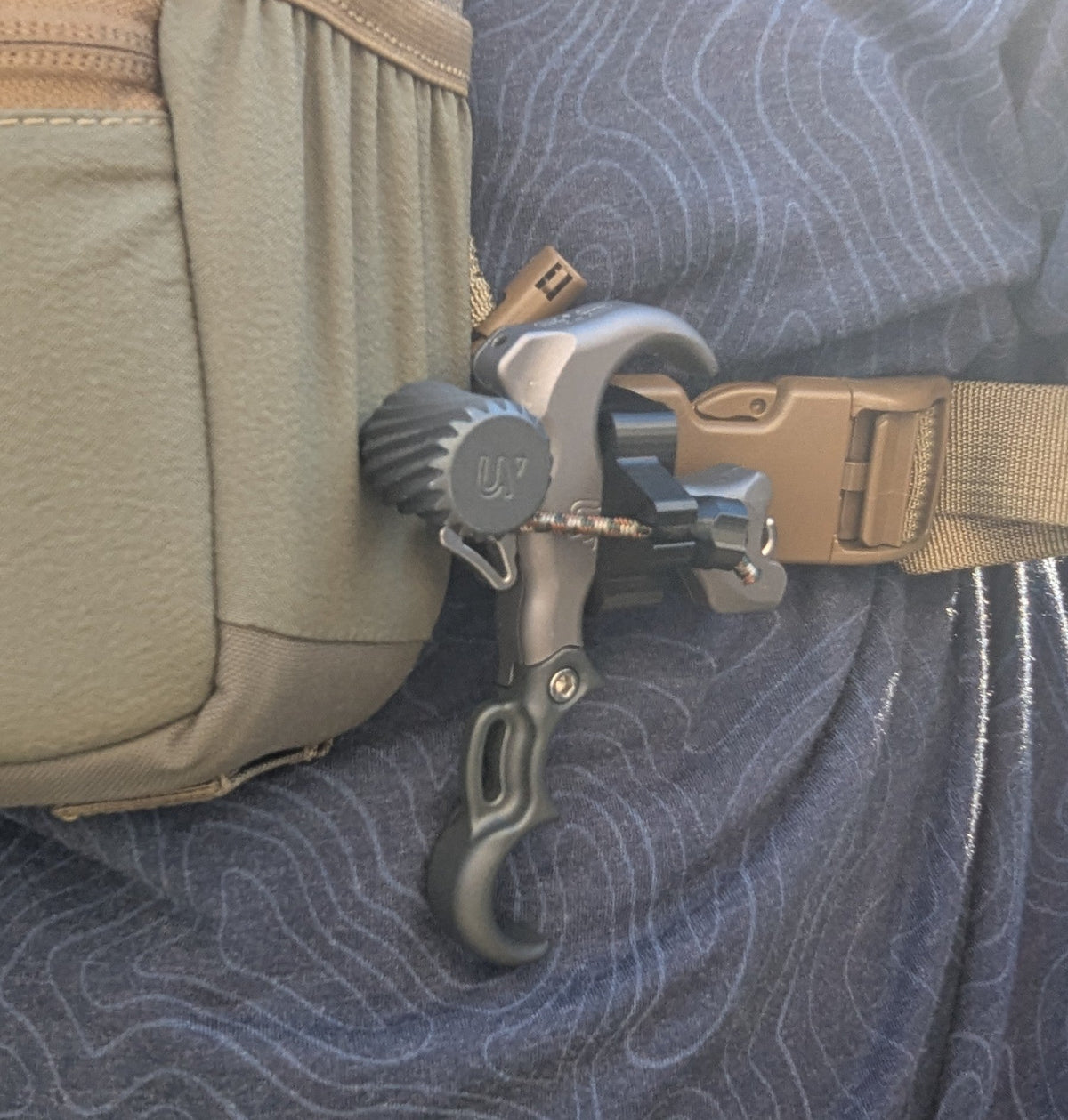 Archery Release Bino / Pack Molle Holster for Thumb Releases