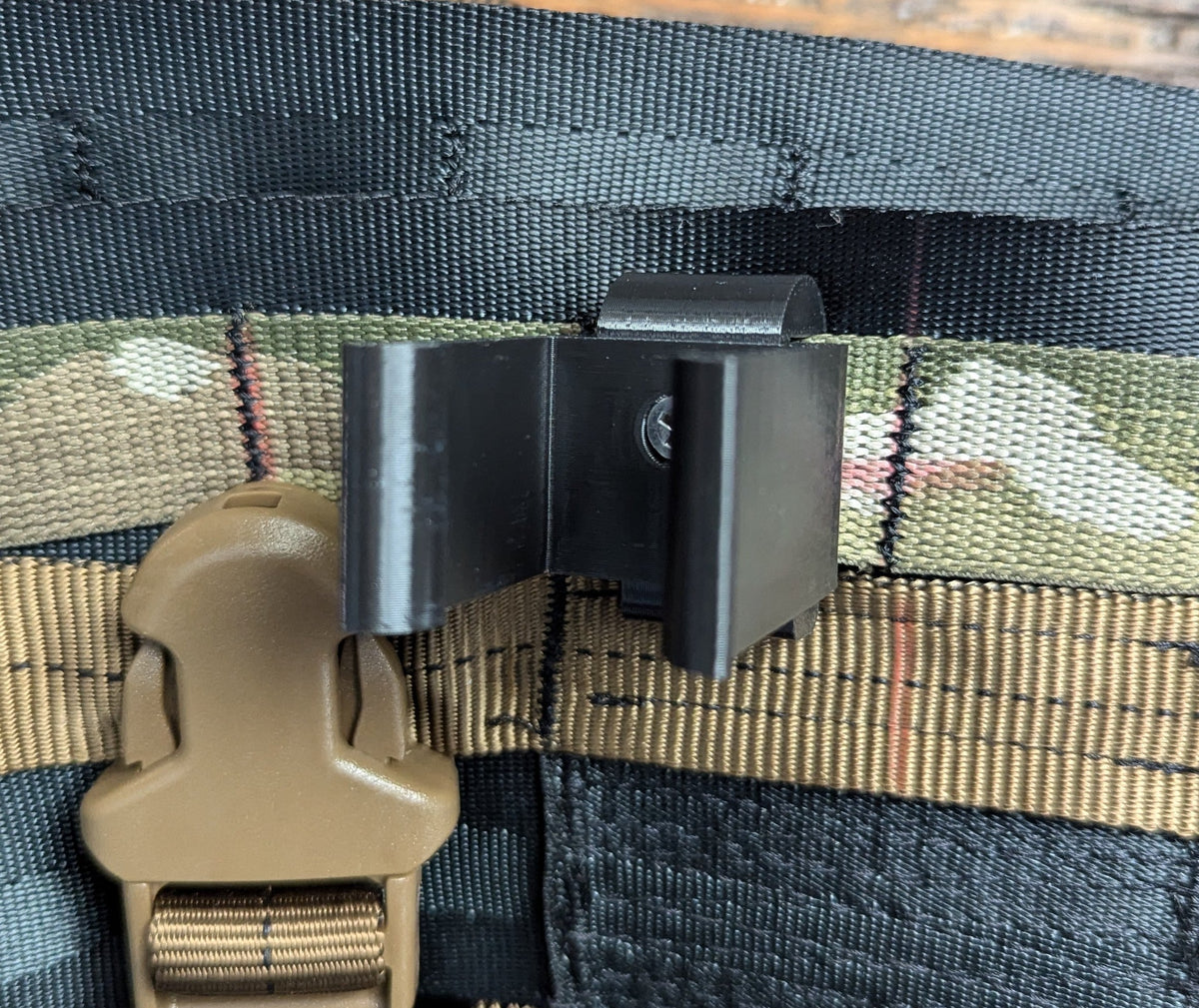 Climbing Stick Molle Caddy for 1" Square Tubing for Saddle Hunting