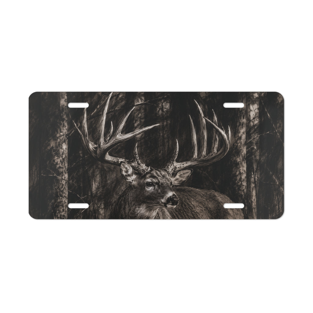 Charcoal Buck | Aluminum License Plate